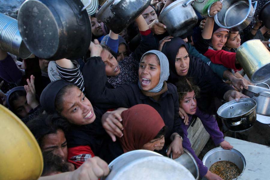 O sionismo impõe a fome em Gaza para exterminar o povo palestiniano. Há-que travar o genocídio com a mobilização de massas!